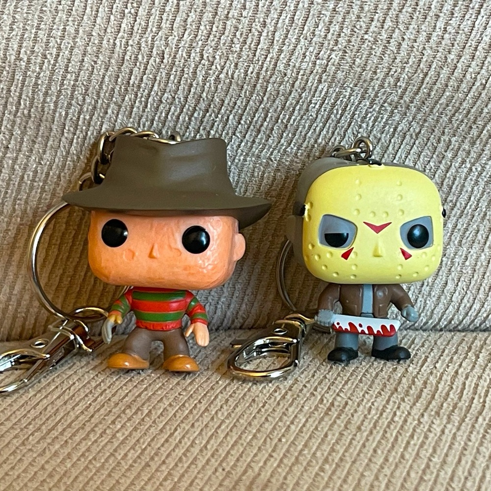 FUNKO Pocket POP Horror Mini Bag Charm Keychain Freddy vs. Jason NEW